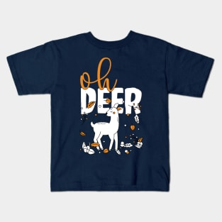 Oh deer cute hunting design Kids T-Shirt